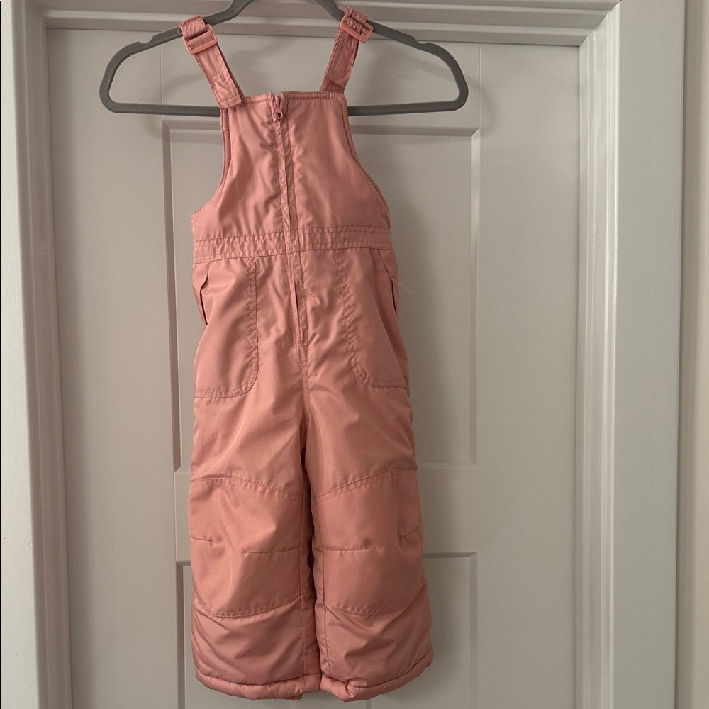 Kids Pink Snow Bib